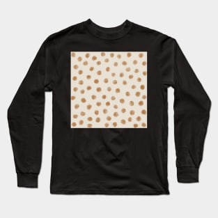 Earthy polka dots Long Sleeve T-Shirt